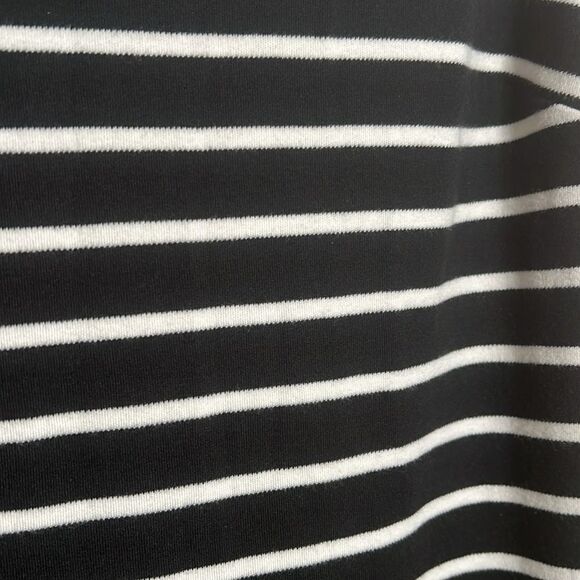 MOCKNECK KNIT SHIFT DRESS STRIPE - Picture 5 of 8